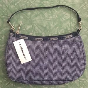 LeSportsac Kiki bag in Indigo Herringbone